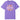 Adorable elegantly designed violet colored t-shirt imprinted with the spiritual words Jesus Saves, with stunning flowers and butterflies. Pictured on a white background.