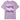 Elegant orchid purple t-shirt with the words His Love Endures Forever and a small heart from Psalm chapter 136. The t-shirt is presented on a white background.